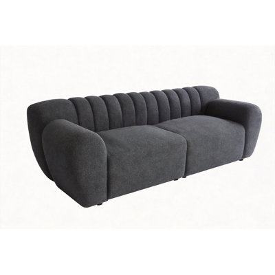 Glamour Contemporary Vertical Channel Tufted Sofa