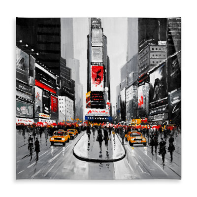 New York City Busy Street Tablecloth | Contemporary Home Decor