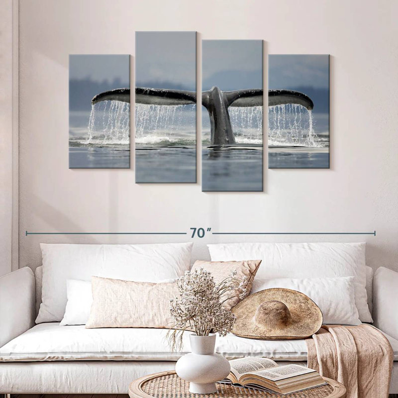 Brampt Diving Whale Tail, 32" H x 52" W
