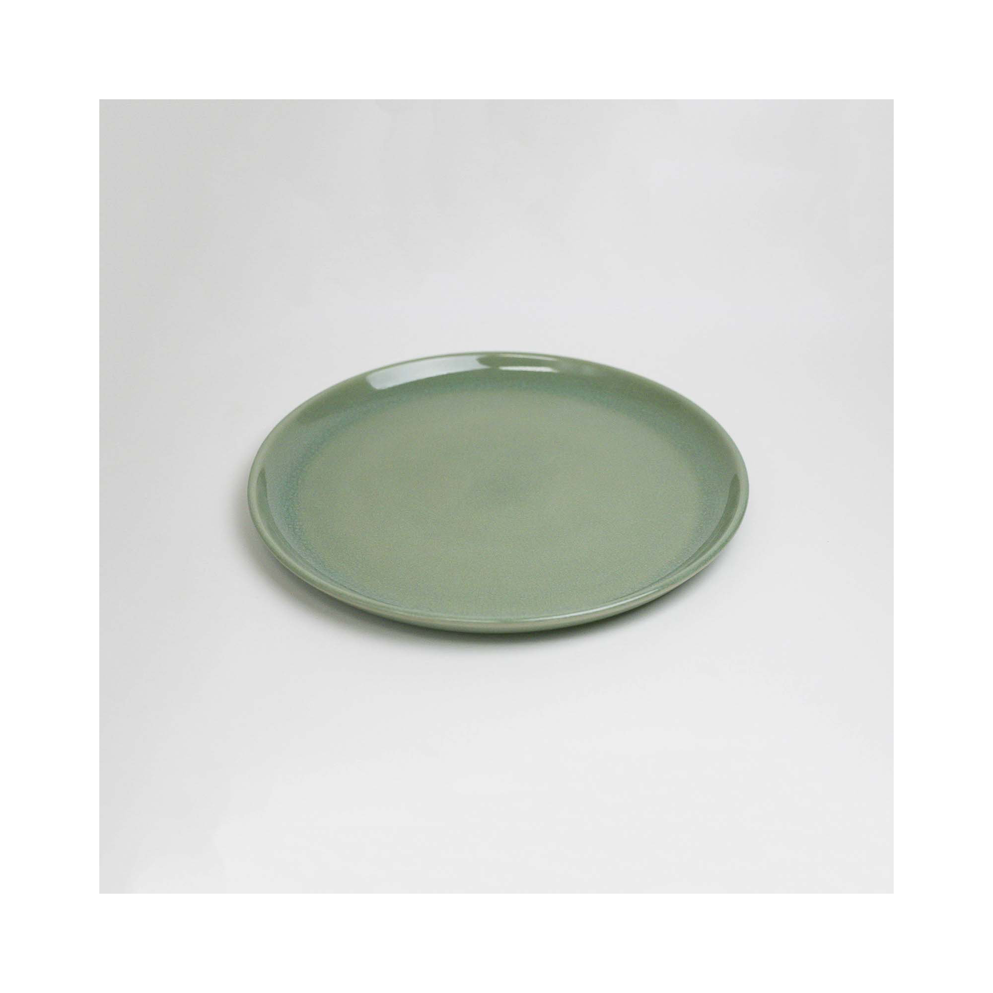 Borgen 11.4" Stoneware Dinner Plate, Sage