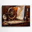 Coastal Capitains Quarters, art mural en métal brun-2073438432