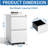 Antique White Metal Rolling File Cabinet - 2 Drawers With Lock Organize Office Fits Legal/Letter/A4 Modern Drawer Lockable For Privacy Accommodates Workspace Solution-1445776514
