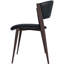 Ensemble de 2 chaises Ojani rembourrées en cuir avec pieds en fer et dossier ouvert-1254749728