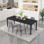 Table de salle à manger moderne moderne de 78 pouces pour 6 à 8 personnes | Pieds en métal robustes | Wayfair