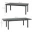 Mettie Rectangular Extendable Outdoor Dining Table , 186cm cm W 100cm cm D