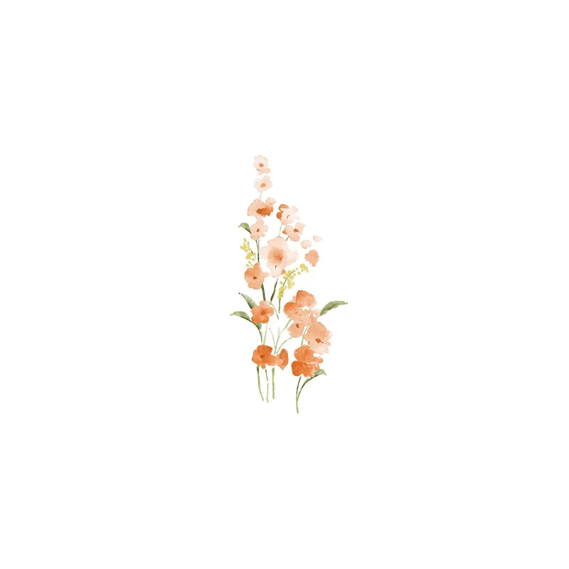 Spring Blooms No. 1 by Melissa Selmin - Wrapped Canvas Painting, 20.32 cm H x 30.48 cm W