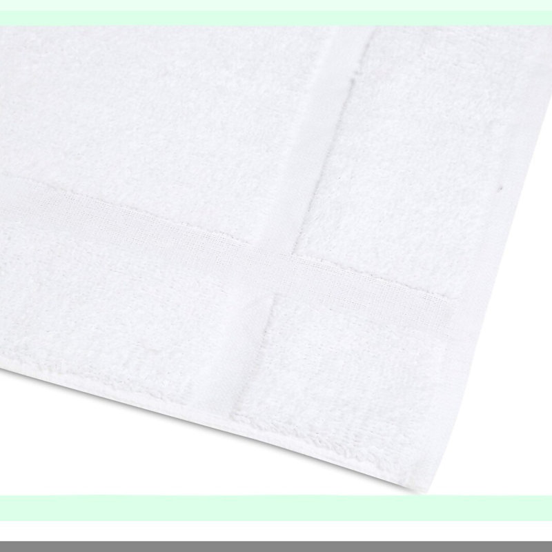 EcoDry Cotton Blend Hotel Bath Mat - 18x25 Inches, Lightweight, Quick-Drying, Machine Washable, 12 Pack