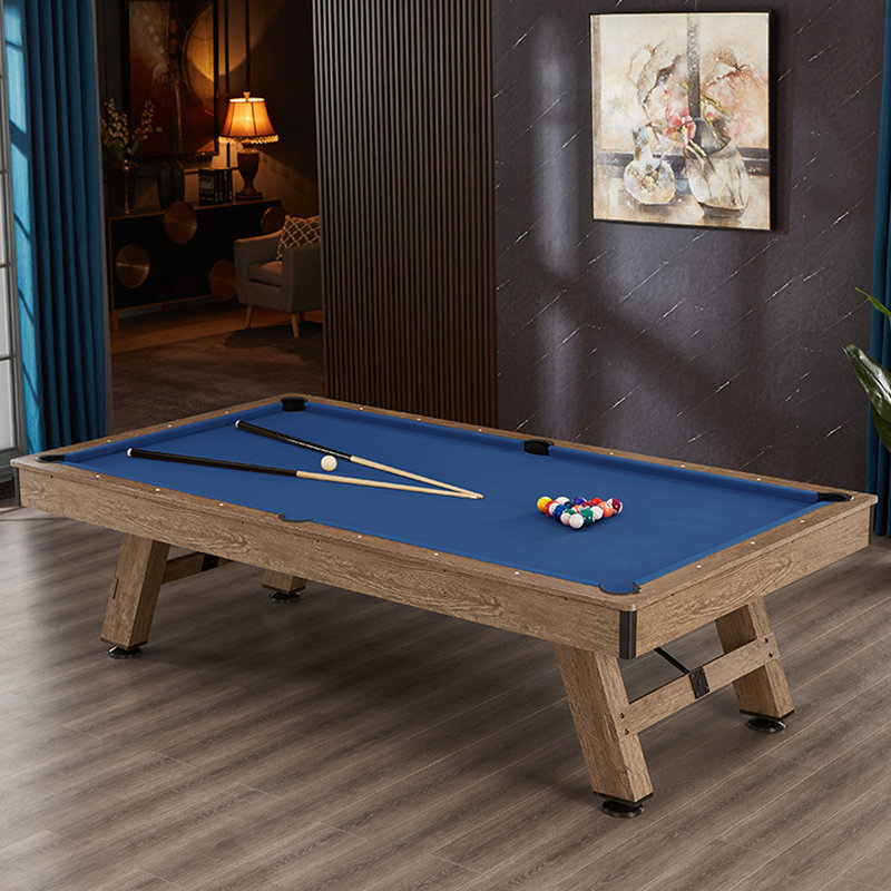 Table de billard trois-en-un multi-fonctionnelle, H 31,89 po x l 96,06 po x P 57,87 po, Bleu