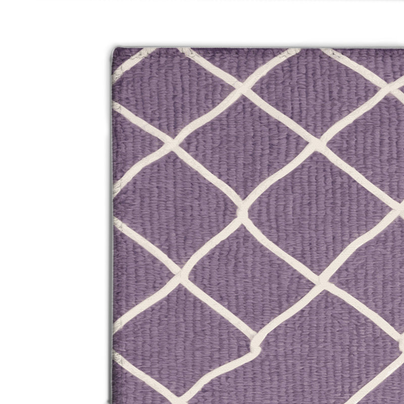 Tapis intérieur et extérieur rose Trellis, Rectangulaire 2 pi x 3 pi