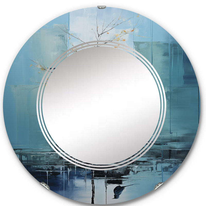Atascosa - Miroir mural rond rond, 24 po x 24 po