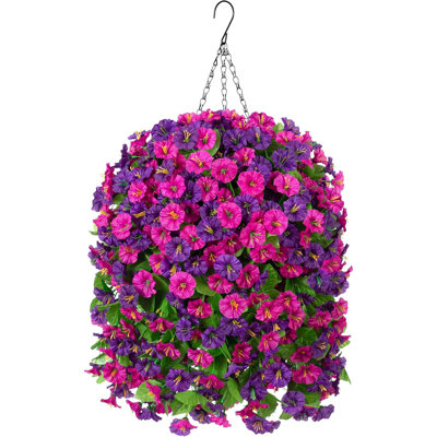 Artificial Fake Hanging Flowers Basket