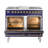 ILVE Nostalgie II Series Noblesse 40 inch Dual Fuel Range with 6 Sealed Burners, Griddle (Glass Door)-103962075-103962086