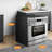 AOBOSI 36" Retro Natural Gas Accent Convection Range,6.0 Cu. Ft. Freestanding Gas Range With Air Fry