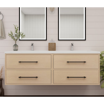 Victoria 48'' Wall-Mounted Vanity with Reinforced Acrylic Sink