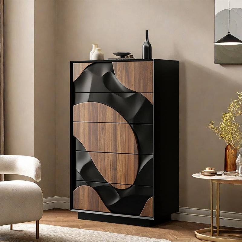 Commode d'appoint moderne en bois grande capacité