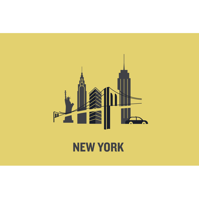 New York City by Laurareyero - Wrapped Canvas Print, 61cm H x 91cm W