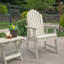 Chaise Adirondack en plastique avec table Anette-280281403