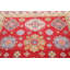 Tapis oriental géométrique Kazak noué à la main 6 pi 8 po x 9 pi 11 po