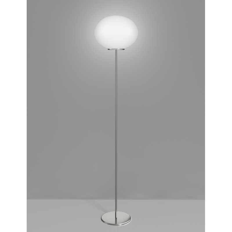 Lucciola Floor Lamp P White Matt Satin Nickel E26 Ul, 75