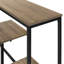 Table d'appoint, console, vestibule, étroit, canapé, salon, chambre à coucher, métal, stratifié-113866196