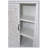 27'' Accent Tall Tower White Storage Cabinet - Rustic  Sideboard With Doors And Drawers For Home Decor And Organization