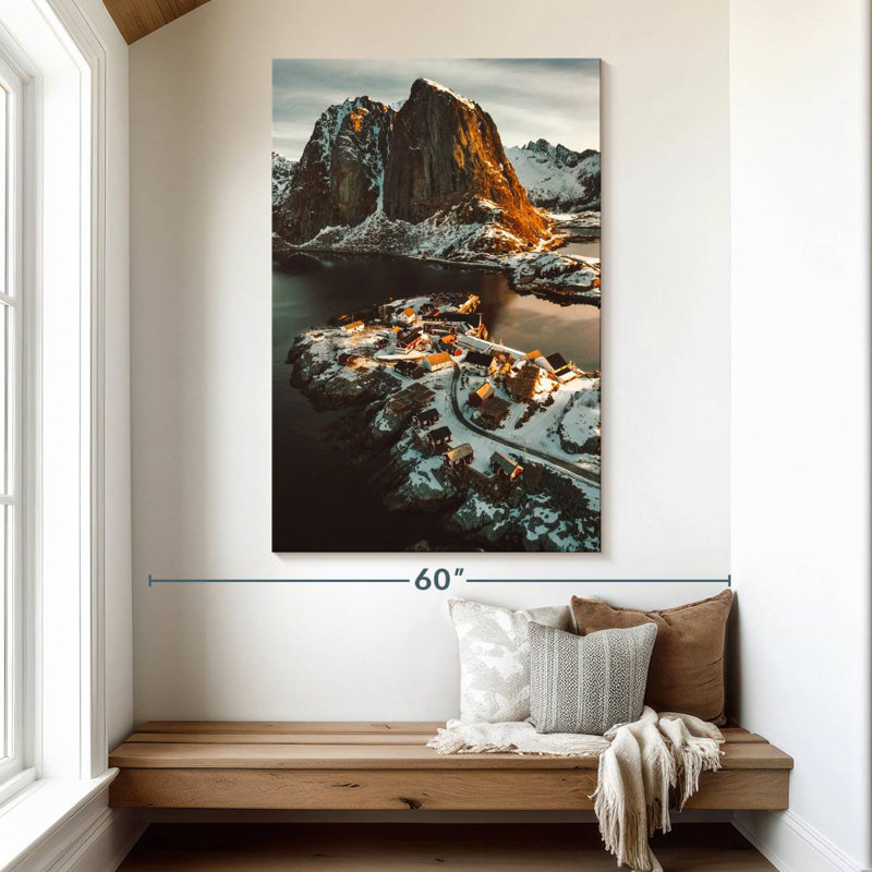 Aime Winter At Reine Village, 51" H x 34" W