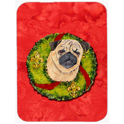 Caroline's Treasures Pug Glass Cutting Board