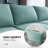 U-Shaped Sleeper Sectional Reversible Modular Sectional Sofa-786947384