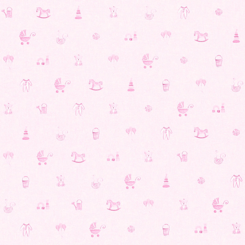 Early 10.05m x 53cm Matte Wallpaper Roll, Pink
