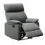 Fauteuil inclinable gris en métal avec cadre rembourré pour une maison élégante
