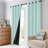 Eliott Solid 100% Blackout Thermal Insulated Grommet Curtain Panels Heat and Full Light Blocking Curtains for Living Room with Black Liner 2 Panels Set-1368898059-1352076464