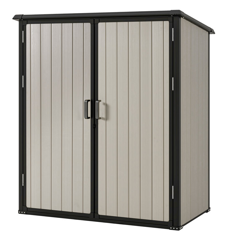 5 ft. W x 3 ft. D Resin Horizontal Storage Shed