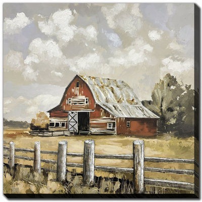 «Barnside Days», art mural sur toile