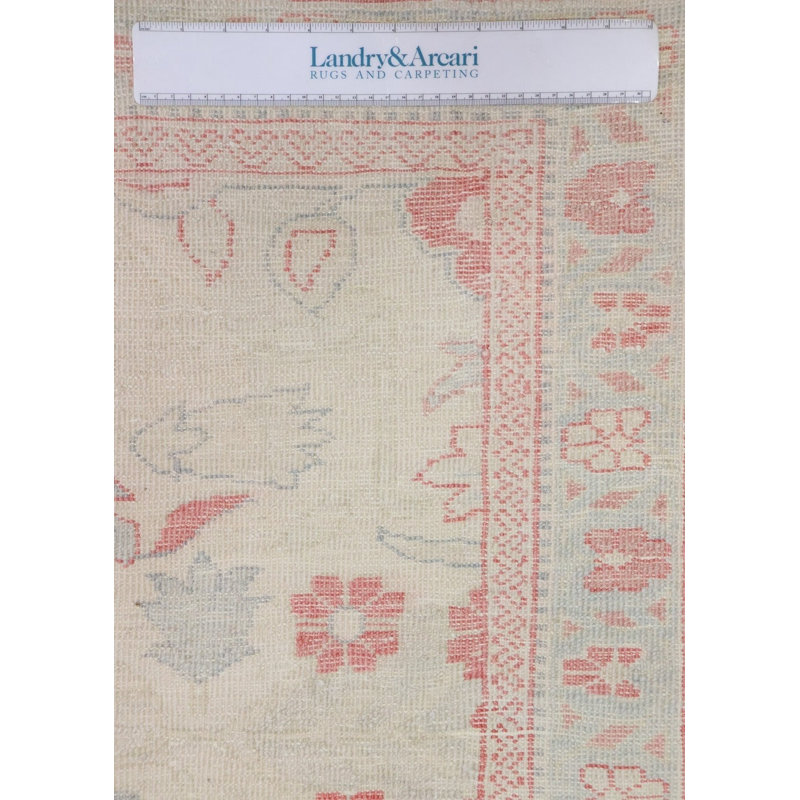 Tapis unique rouge / ivoire / gris 11 pi 6 po x 18 pi 3 po Sultanabad