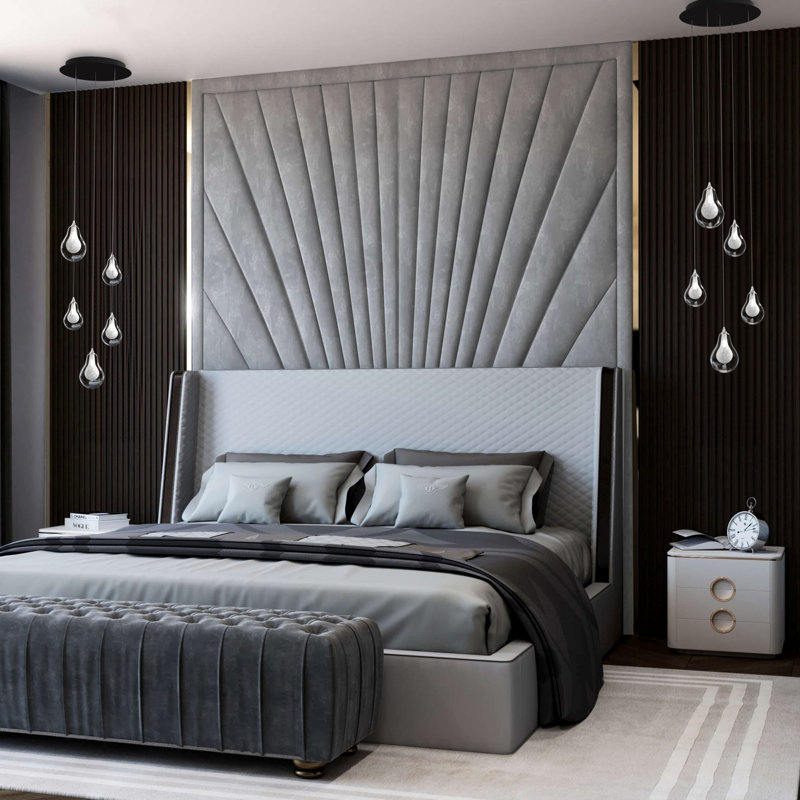 Gem 5 Pendant Lights, Brass