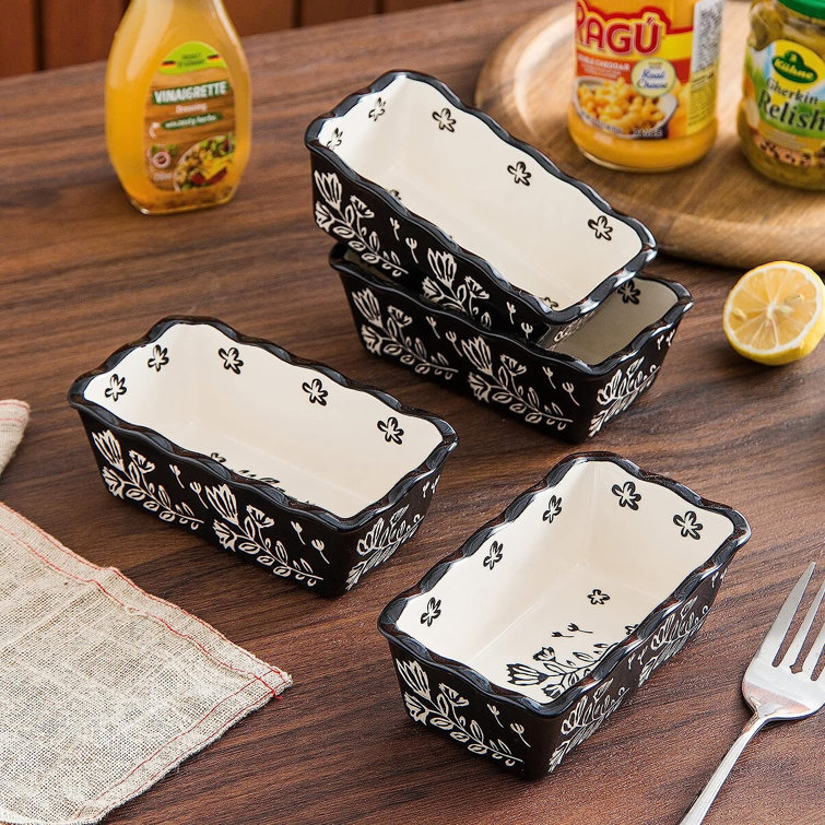 Mini Loaf Pan for Baking Bread Nonstick Small Banana Bread Tins Set of 3 6  X 3