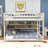 Full Over Full Wooden Bunk Bed with Integrated Storage and Lighting-85757318