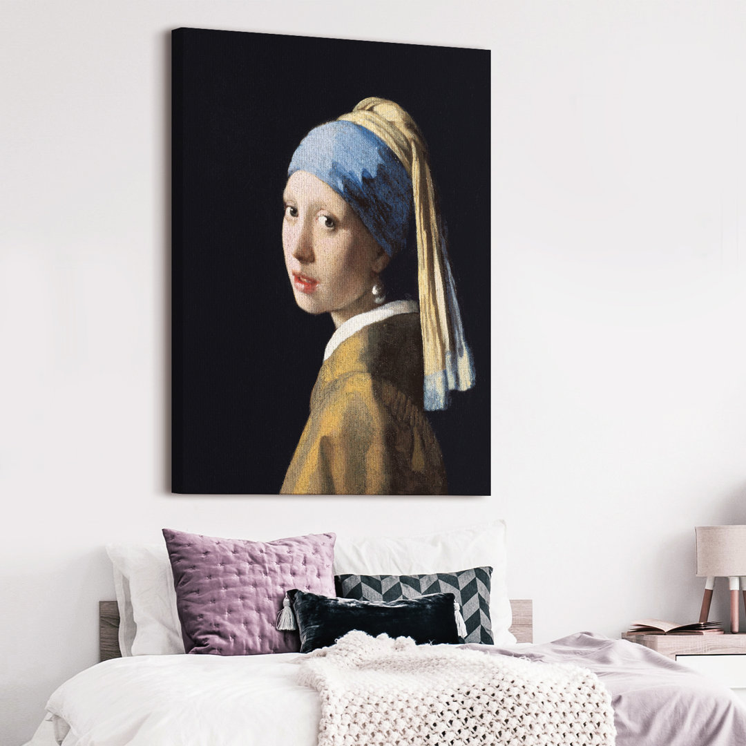 Leinwandbild Girl With A Pearl Earing von Jan Vermeer