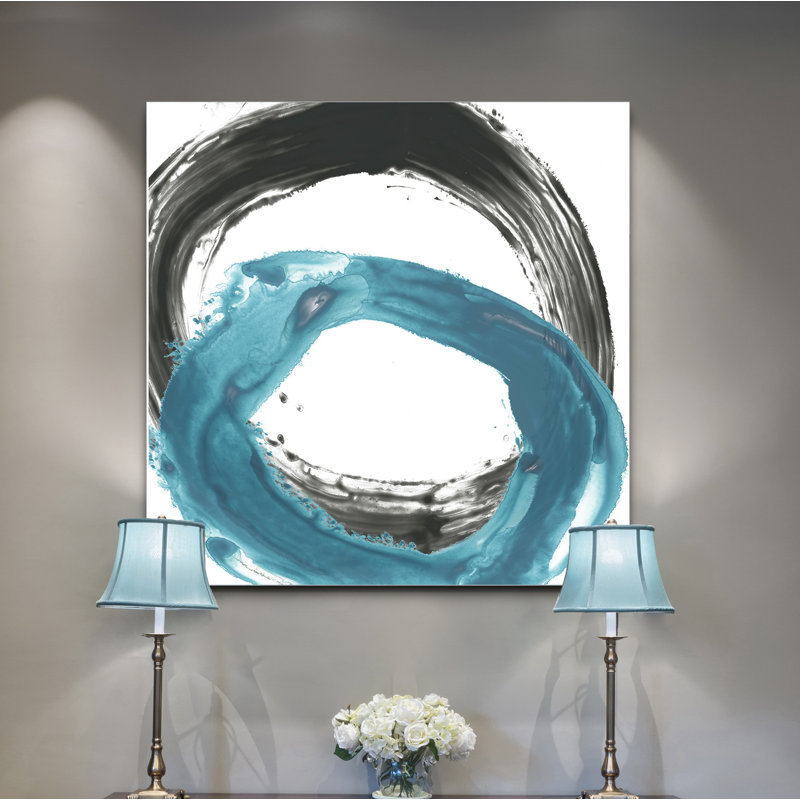 « circulaire réaction ix », peinture, H 40 po x l 40 po x P 1,5 po, Toile tendue