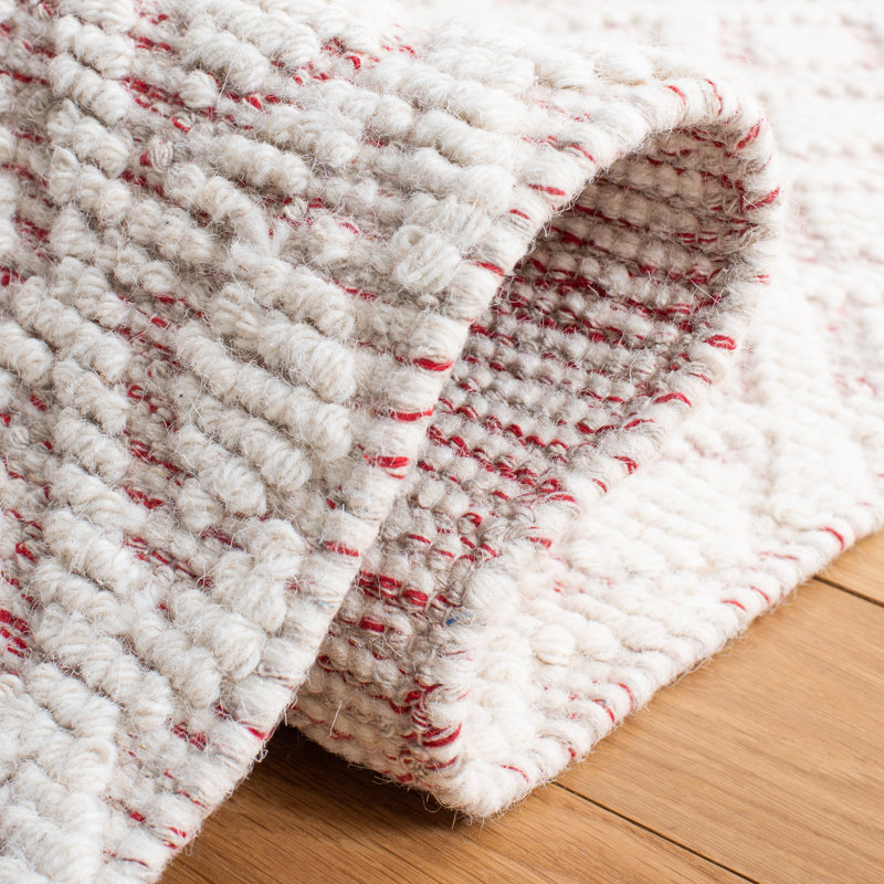 Vermont Hand Woven Wool Geometric Rug, Rectangle 8' x 10'