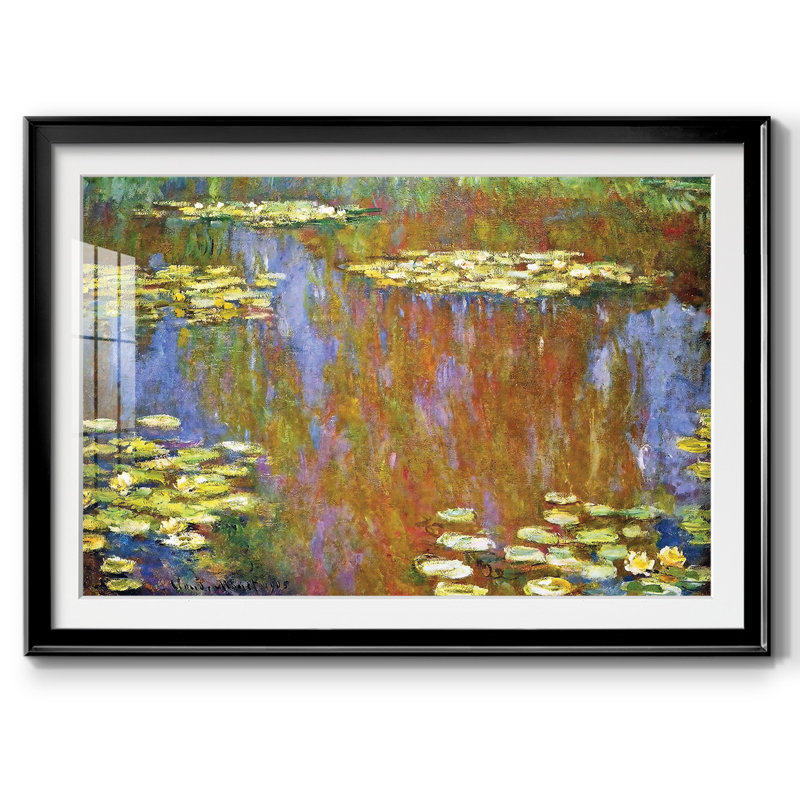 Les Nymphéas, 1905 03, reproduction d'art encadrée, Noir, H 19 po x l 27 po x P 1,5 po