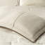Édredon grand taupe / brun 7 pièces, literie lavable à la machine, coussins décoratifs rehaussent le style, pièce pour lit, palette de couleurs, ajout de charme,-127366336-127366333