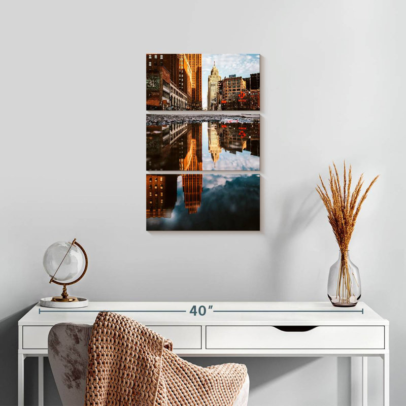 Masam Majestic Skyline de Détroit, H 38 po x l 24 po