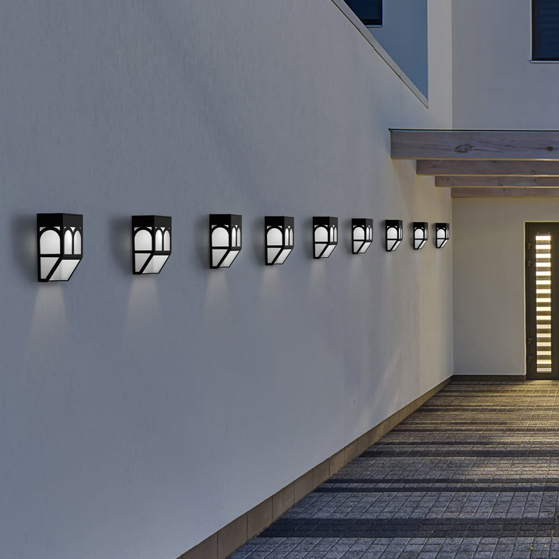 Silver Solar Powered Step Light Kit, Cool Light