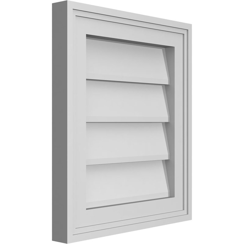 Cadre en brique, brun clair apprêté, H 16 po x l 14 po x P 1,5 po