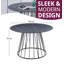 Mose Round Metal Base Dining Table