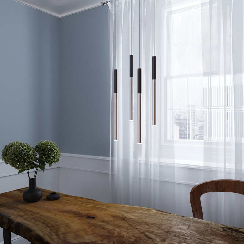 Baileyton 4 - Light Cluster Pendant, Black Top / Brushed Nickel