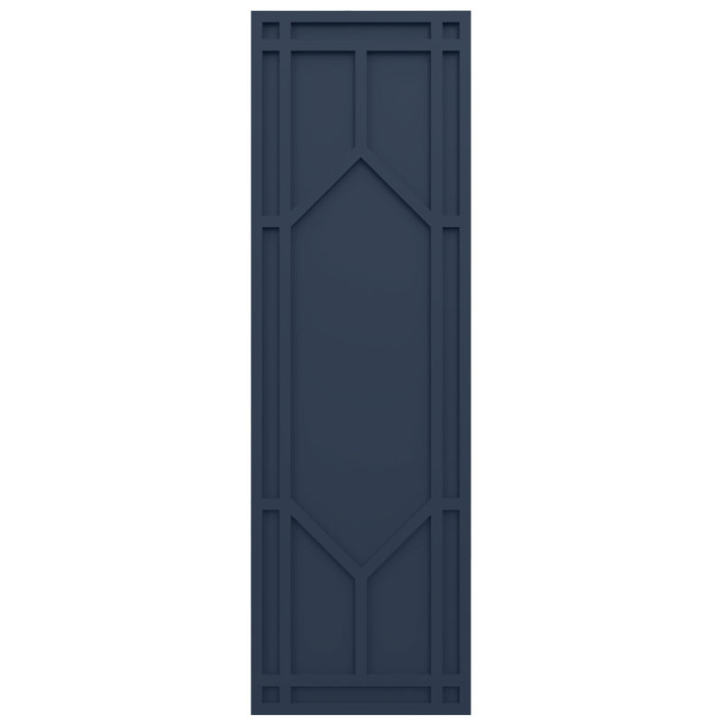 Raised Panel Shutters, Starless Night Blue, 18", 74"