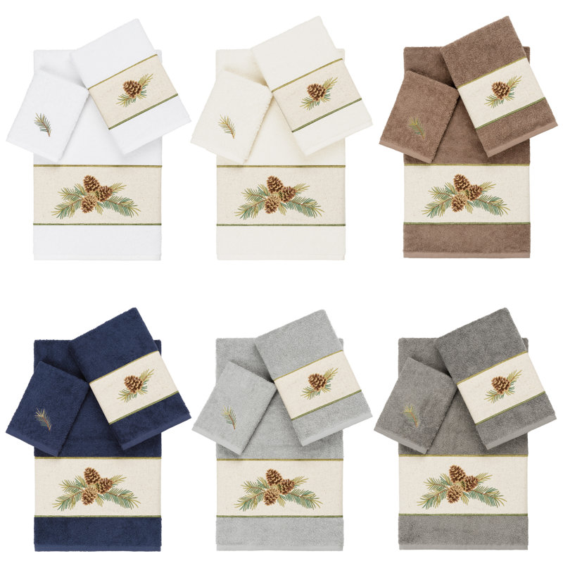 Ensemble de serviettes 100% coton Pierre 3 pièces Pierre, Latte