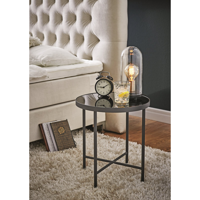 Glass Top End Table